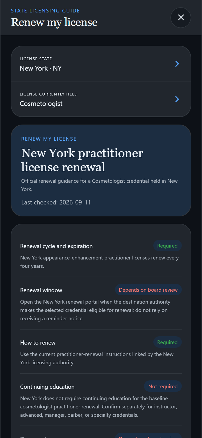 Renew your license